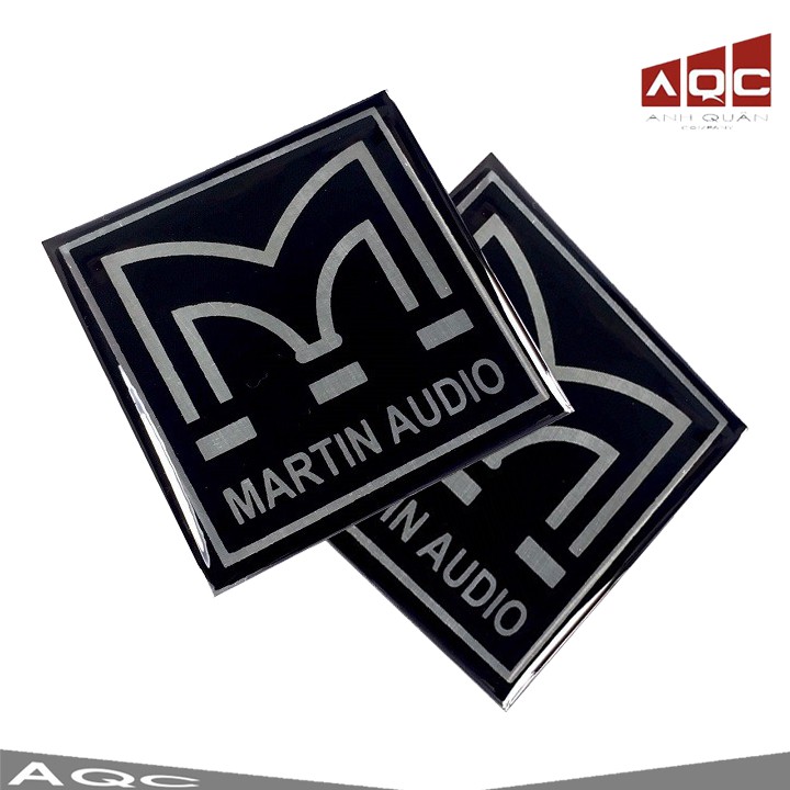 Logo dán loa Martin Audio Loại Mặt Nhôm Loại Đẹp Chống Han Gỉ