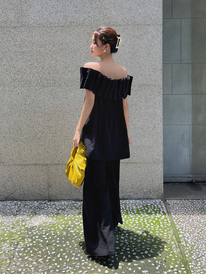COCO SIN - Quần Linen Đen Dài