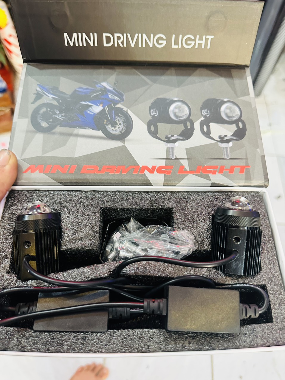 Đèn trợ sáng mini bi cầu mini xe máy chính hãng…