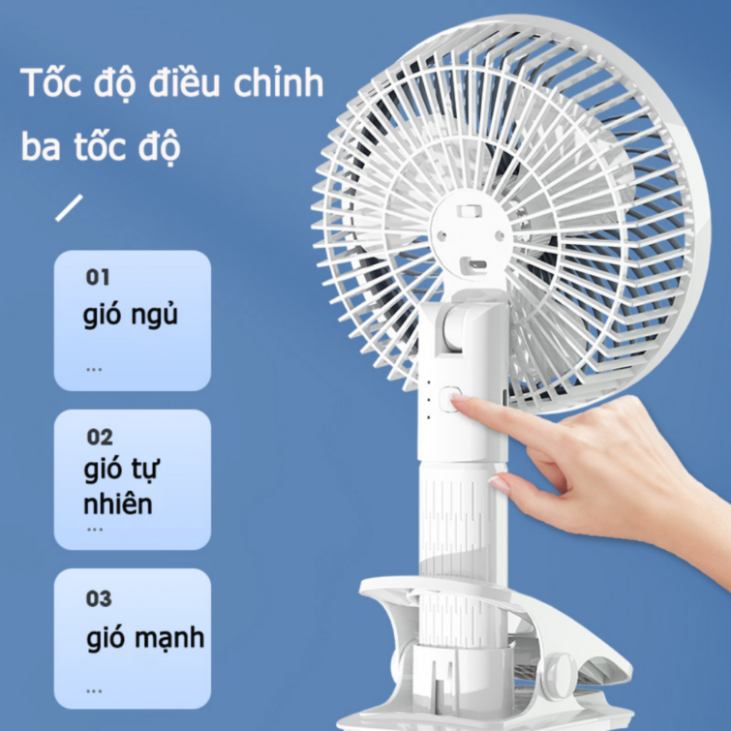 QUẠT KẸP SUPER 3 TRONG 1( cầm tay, kẹp bàn hoặc để bàn đều được )
