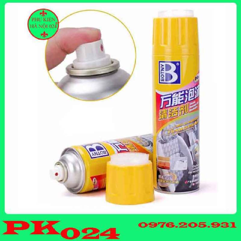 Bình Xịt Vệ Sinh Da Nội Thất Trên Ô Tô Kèm Bàn Chải
