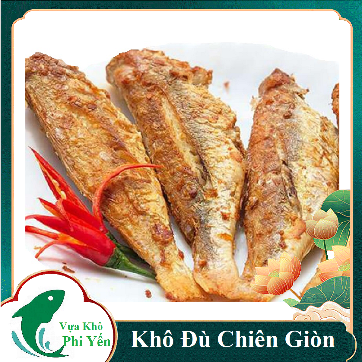 Khô Cá Đù-Khô cá đù chấy tỏi thơm lừng gian bếp - Khô Cá Đù