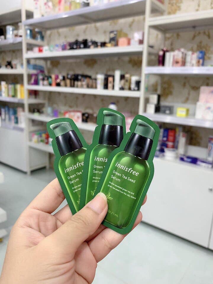 Combo 10 miếng Sample Tinh Chất Dưỡng Da Innisfree Green Tea Seed Serum