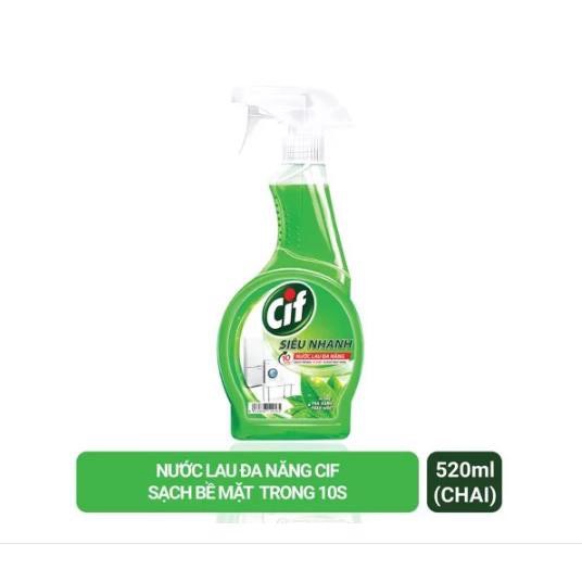 Nước lau đa năng Cif dạng chai Xịt 520ml