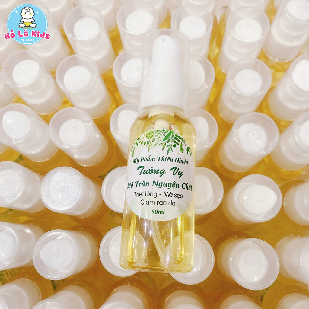 Mỡ trăn nguyên chất Tường Vy, mỡ trăn thiên nhiên triệt lông, giảm nứt nẻ, dưỡng da, sạch mụn Hồ Lô Kids