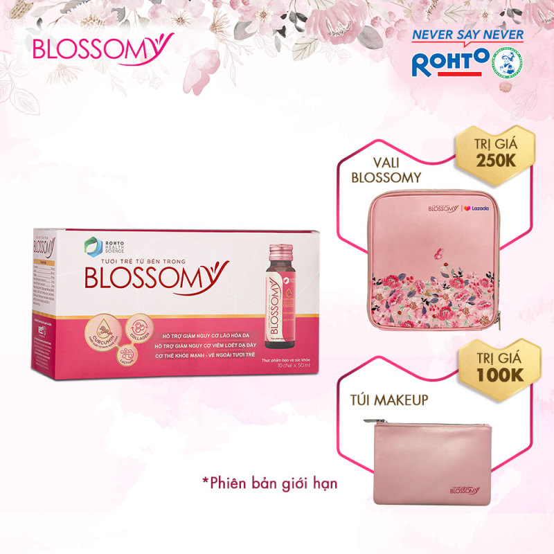 Bộ Sản Phẩm Bổ Sung Collagen Blossomy Lốc 10 Phiên Bản Đặc Biệt Lazada nhập khẩu