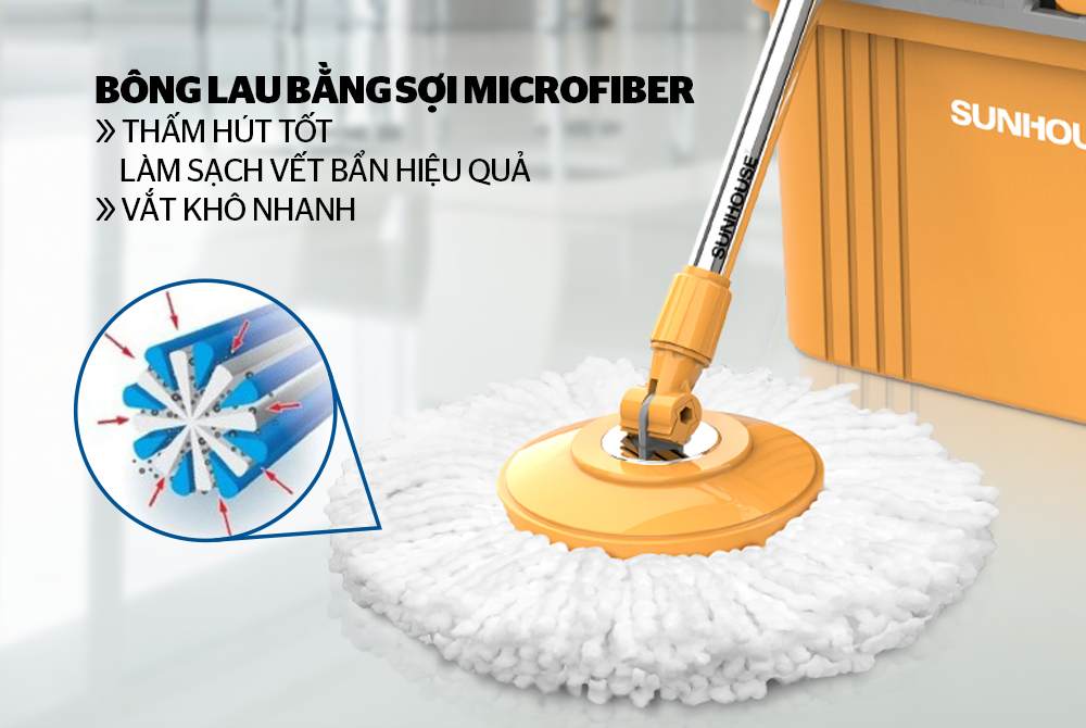 Bông Lau Nhà 360 Độ SUNHOUSE KS-CO350M (33k)