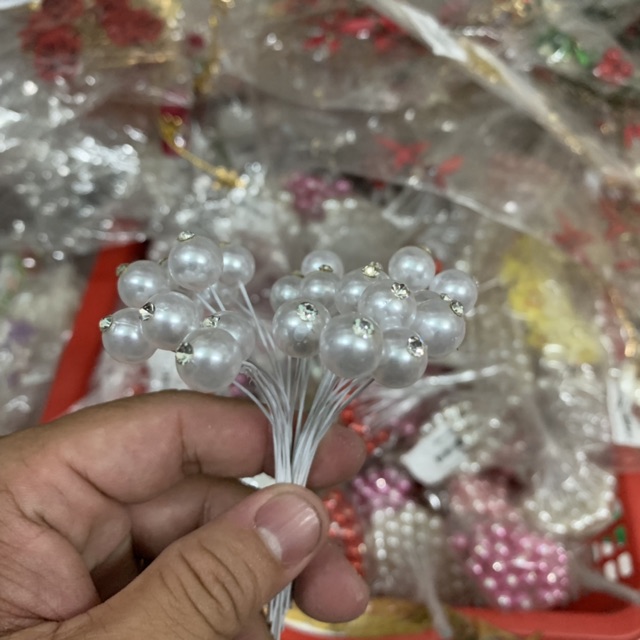 [HCM]Cài Tóc Cô Dâu - Trâm hạt trai đính hạt