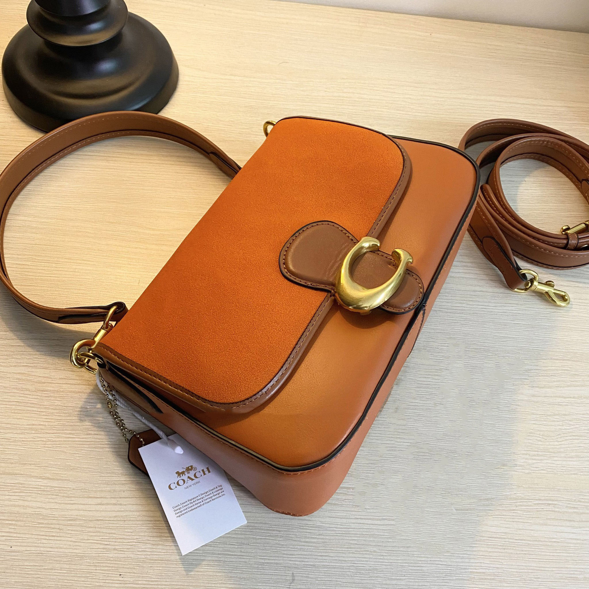 Túi kẹp nách nữ CO fullbox da mịn size 26CM