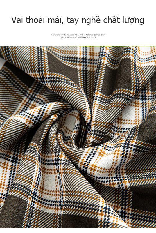 (≤70kg) Quần ống rộng kẻ sọc cho nữ, cạp cao, quần ống rộng ống suông, quần ống suông đa năng