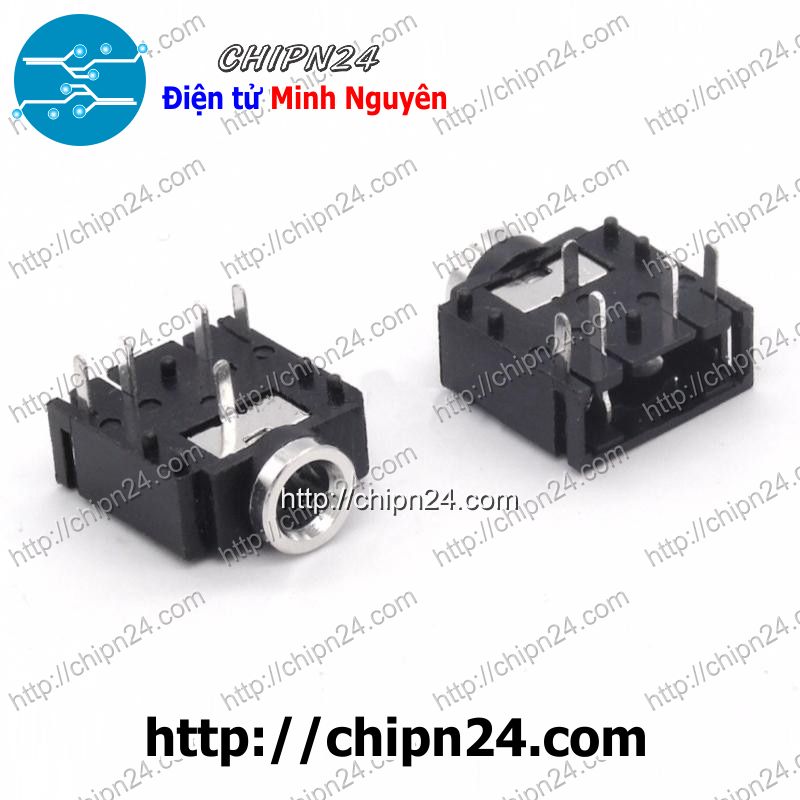 Jack audio 3.5mm 3f07 5p màu đen