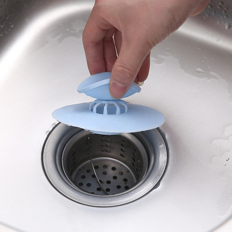 Dụng cụ giữ nước bồn rửa chén có lỗ thoát