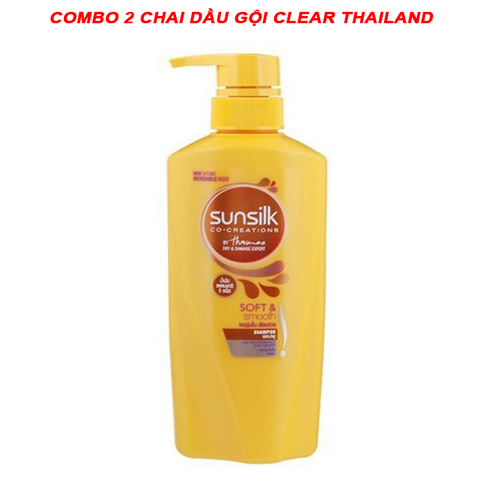 Bộ dầu gội và dầu xả Sunsilk Thái Lan 450ml (vàng)