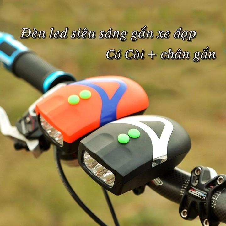 Đèn Chiếu Sáng Kiêm Còi Dành Cho Xe Đạp