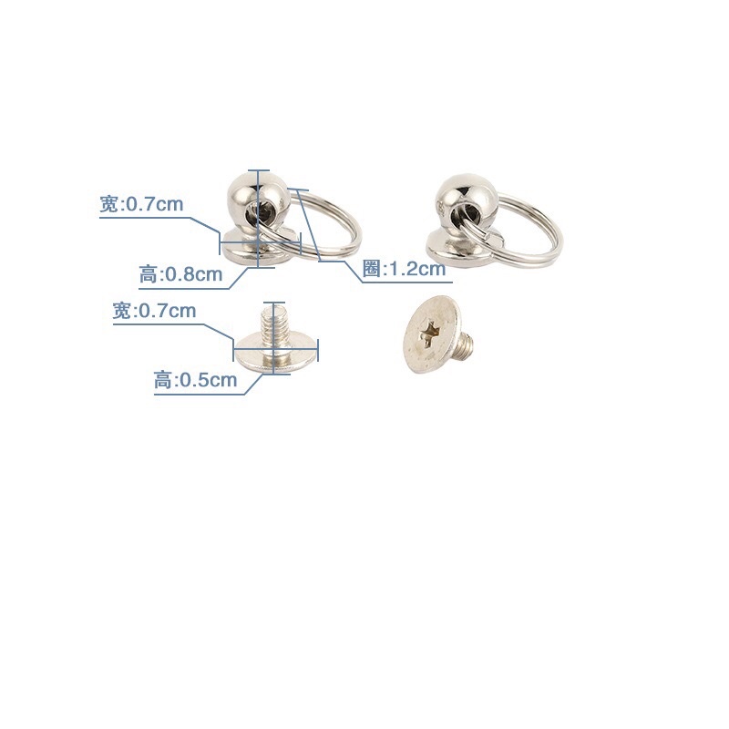 Khoen đầu móc khoá, đầu treo móc khoá