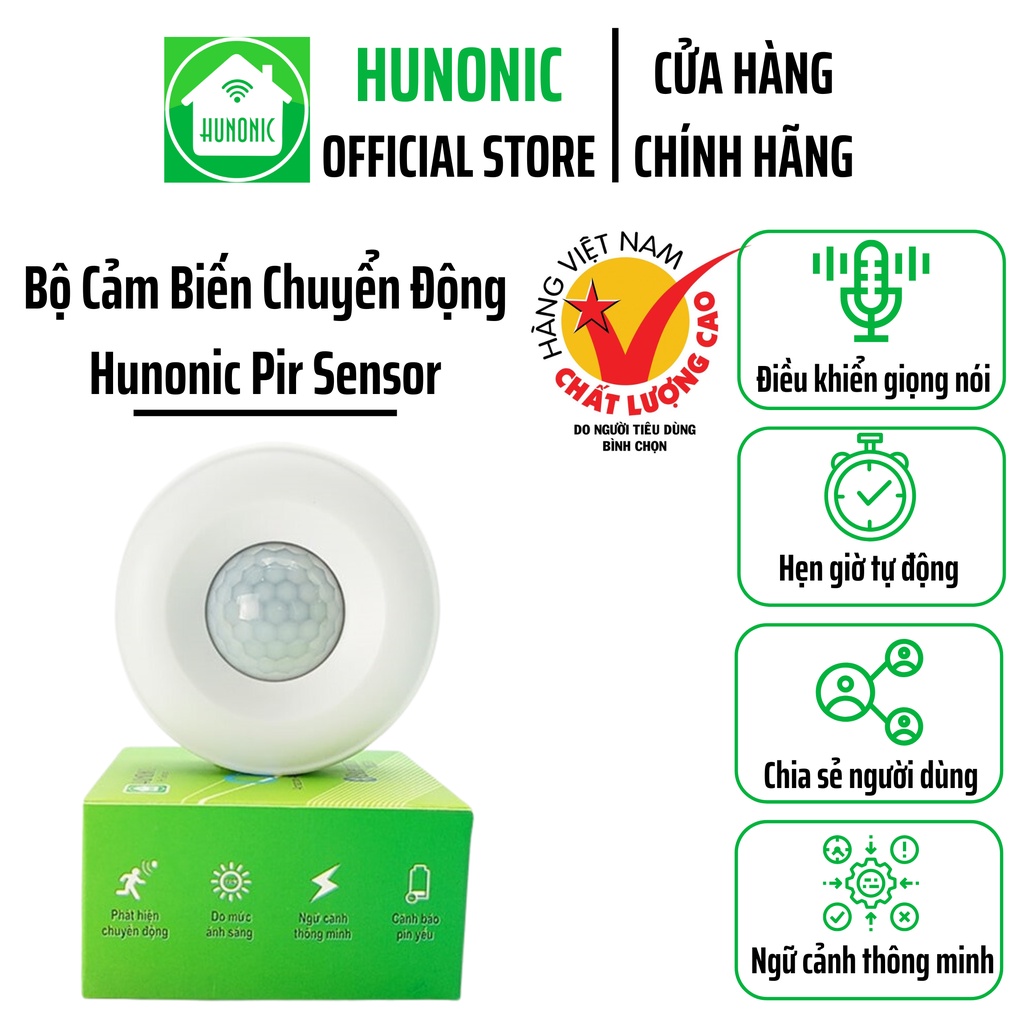 Hunid Sensor Bộ Cảm Biến Chuyển Động Hunonic Pir Sensor - MixASale