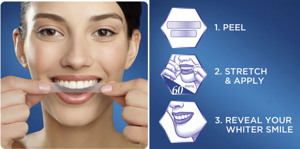 Miếng Dán Trắng Răng Cấp Tốc Crest 3D White Supreme Flexfit siêu mạnh USA (1 Gói/2 miếng dán)