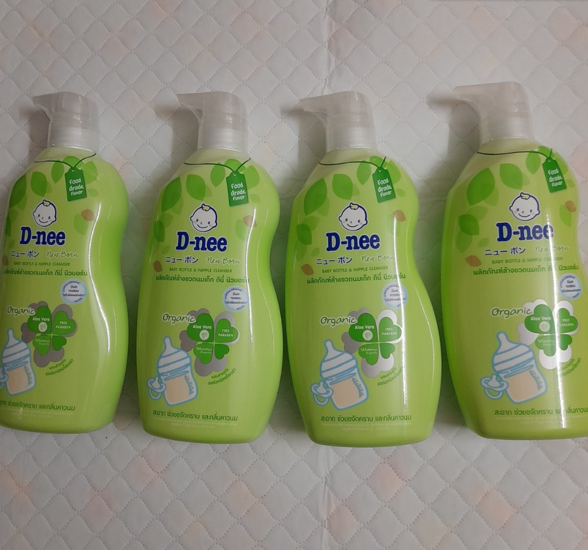 Nước rửa bình sữa Dnee Organic 620ml - Mẫu Mới 2019