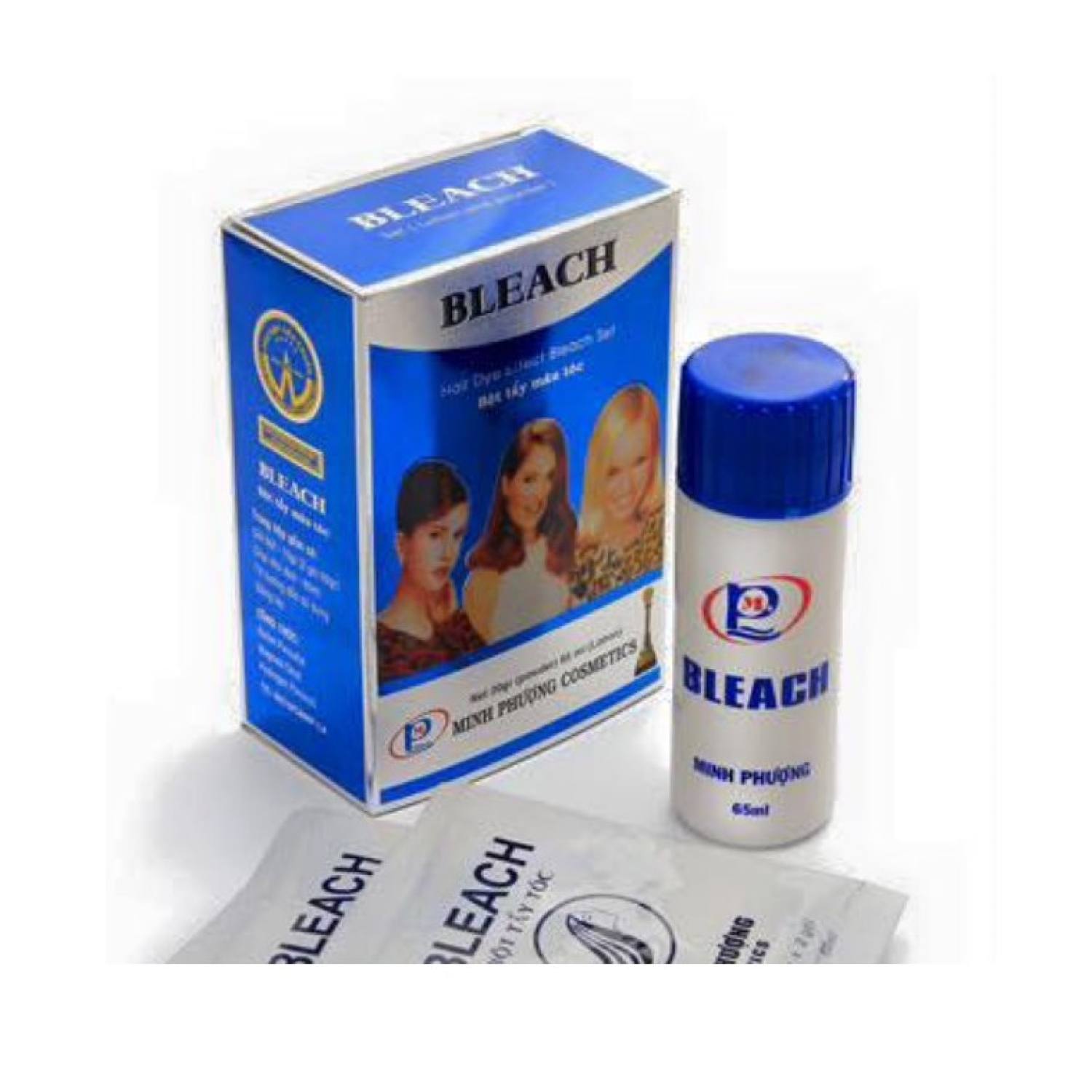 Bột tẩy 3 cô gái, bột tẩy tóc cá nhân tại nhà