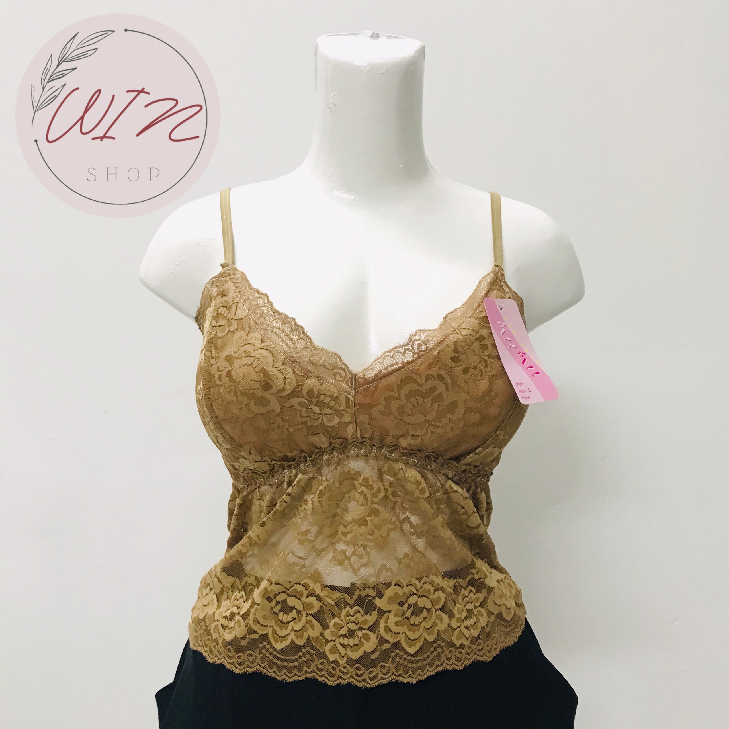 ÁO BRA REN 2 DÂY ĐẸP CÓ KÈM MÚT NGỰC (BIG SIZE L/ XL)