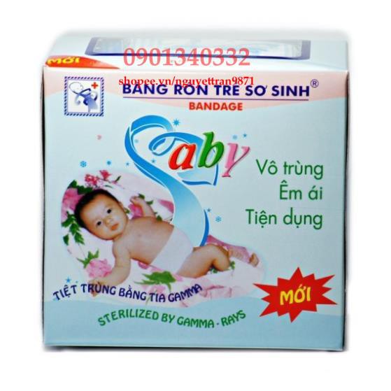 [HCM]Băng Rốn Bé Sơ Sinh Baby (1 Hộp/3 Miếng)