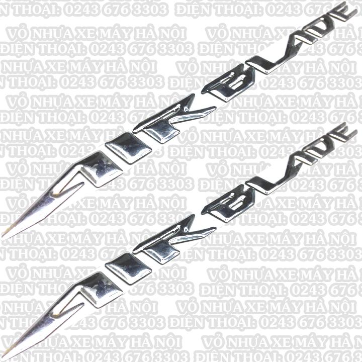 Decal chữ nổi Air Blade các màu lựa chọn cho tem dán xe máy