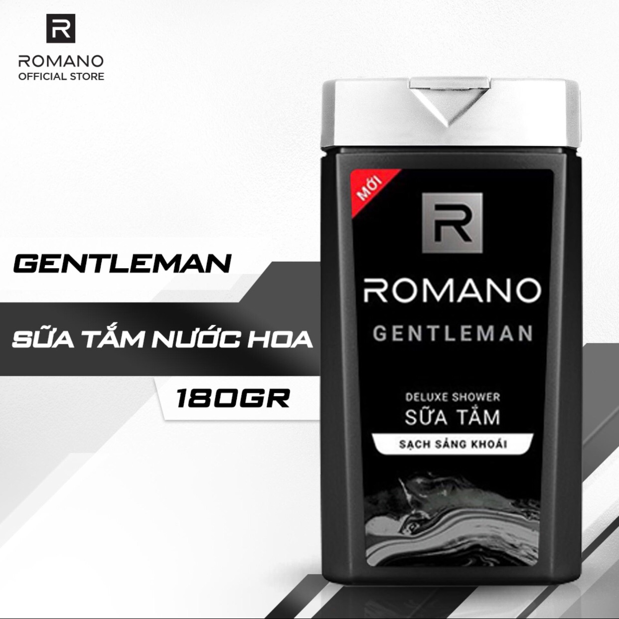 Sữa tắm nam Romano 180g hương nước hoa Classic , Attitude , Force , Gentleman sạch sảng khoái