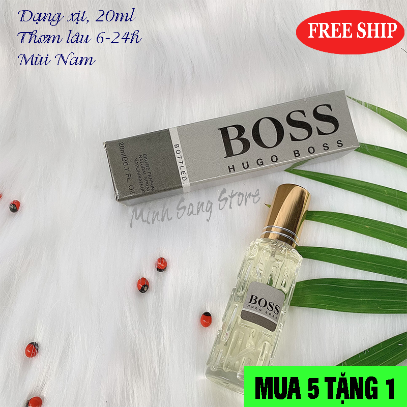 [HCM]Combo 2 chai nước hoa nam chiết Pháp 20ml Blue + hugo.bos