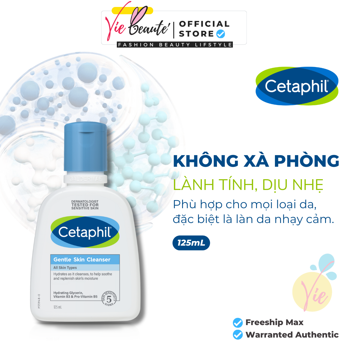 Sữa rửa mặt dịu nhẹ cetaphil gentle skin cleanser - cetaphil gentle skin cleanser 125ml