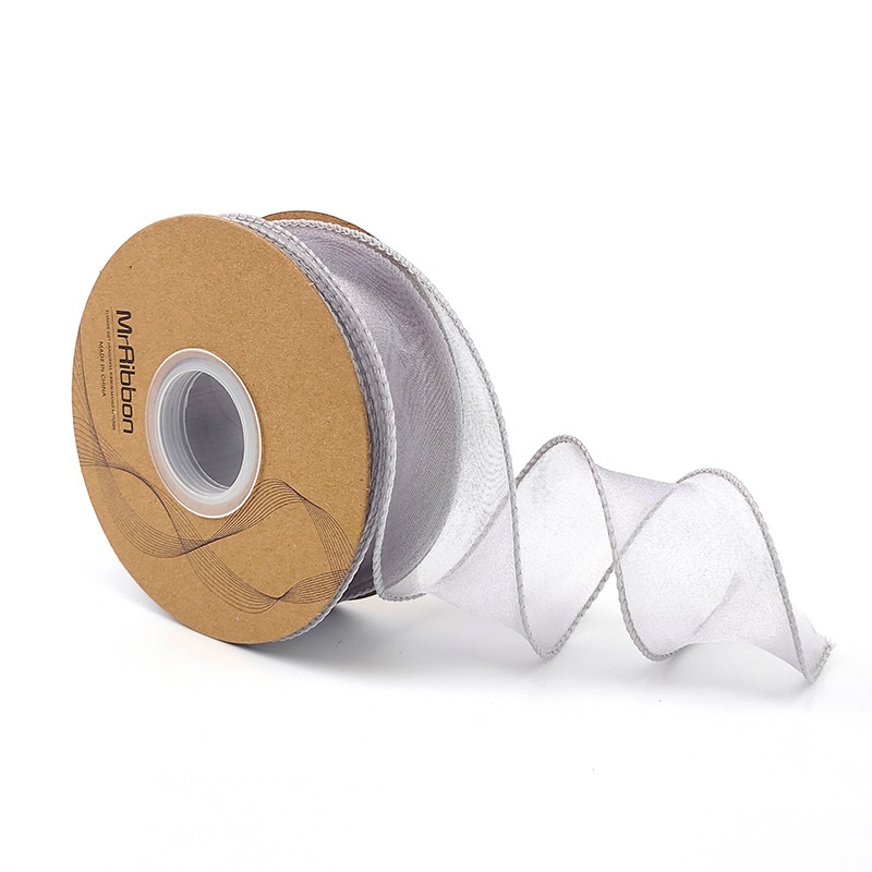 📿🎁Ribbon chiffon lacing wave/fish tail slip : flower package/gift/birthday decoration-PK0017🎉💫