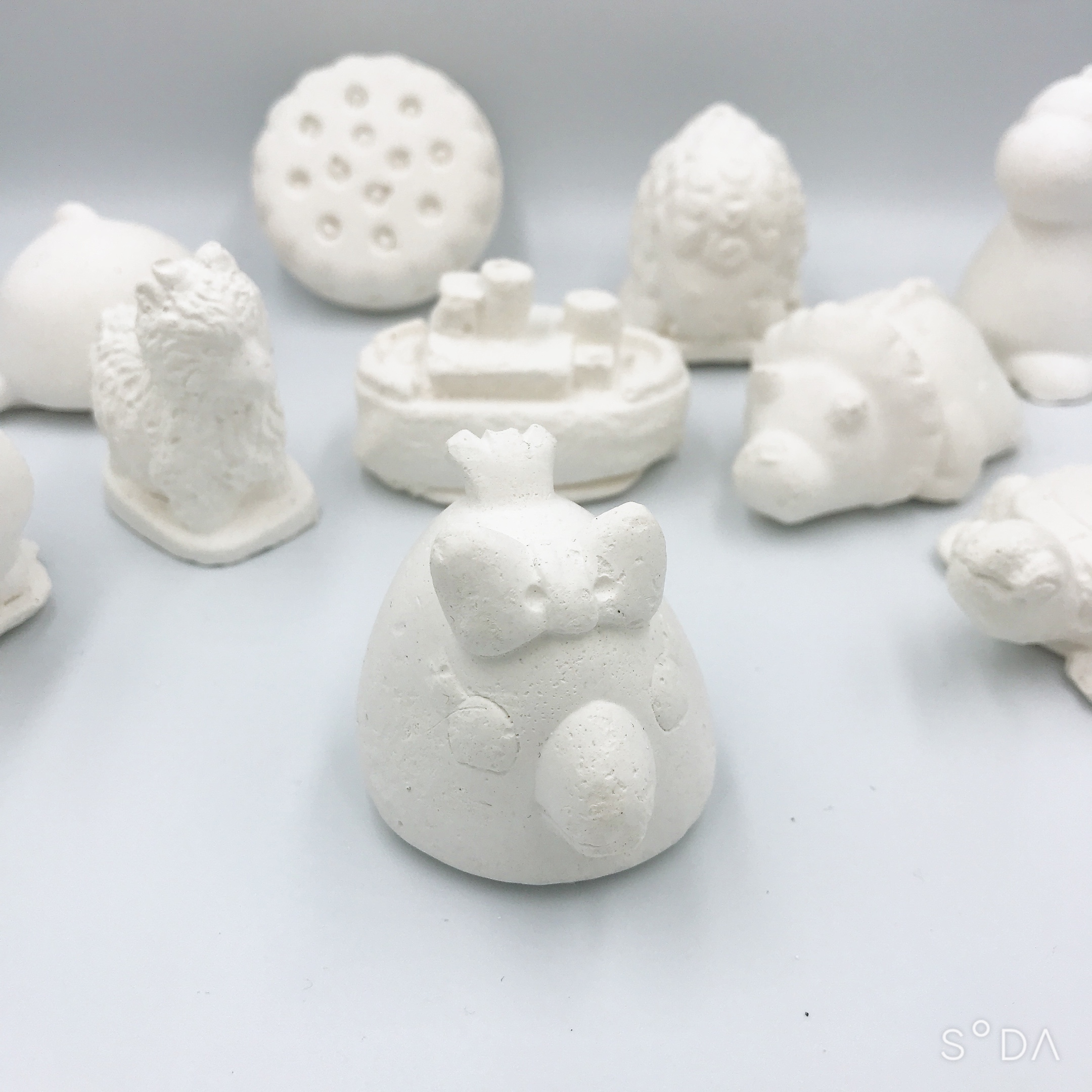 Combo 5 Con Tượng Tô Màu Size 5cm Nhiều Mẫu ( Không Kèm Màu và cọ)