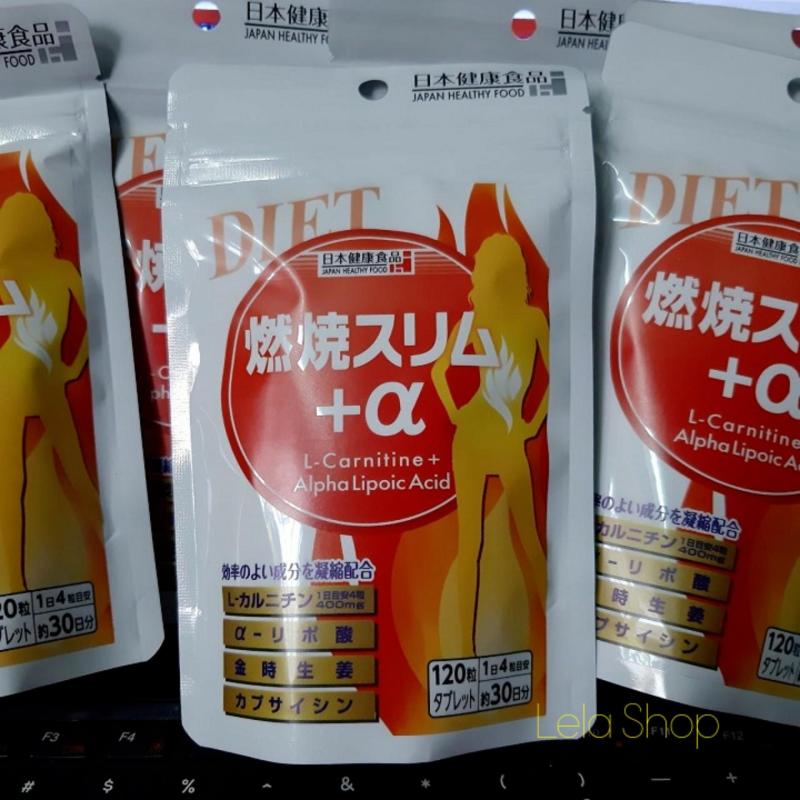 Viên Uống Giảm Cân Đốt Cháy Mỡ Thừa L-Carnitine + Alpha Lipoic Acid Nhật Bản 30 Ngày nhập khẩu