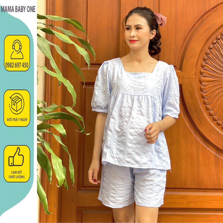 BỘ BẦU CỘC HÀNG ĐẸP CHẤT MÁT- BỘ ĐỒ BẦU MÙA HÈ CHO MẸ MẸ ĐI CHƠI ĐI DU LỊCH CÓ CHUN CHỈNH QUẦN FREE SZ TỪ 45-65KG. BC-06