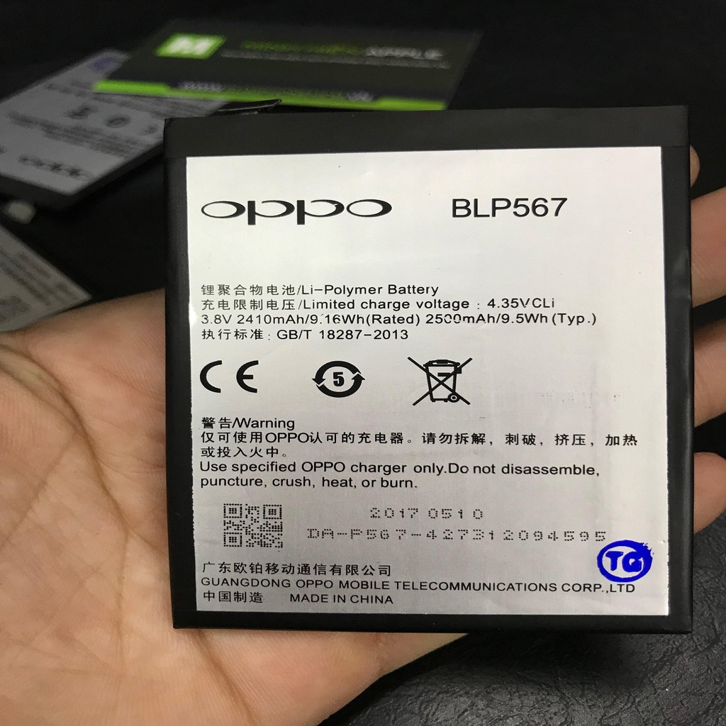 Pin OPPO P567 (R1 / R829 / R8001 / R8007) zin bảo hành 6 tháng
