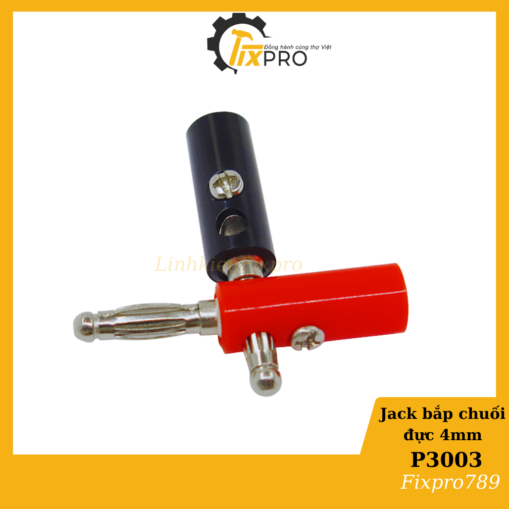 [5 cặp] Đôi jack bắp chuối cái 4mm đực+cái chất lượng tốt