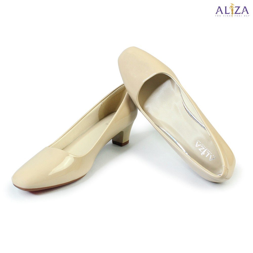 Giày công sở mũi vuông cao 3cm - Aliza 004