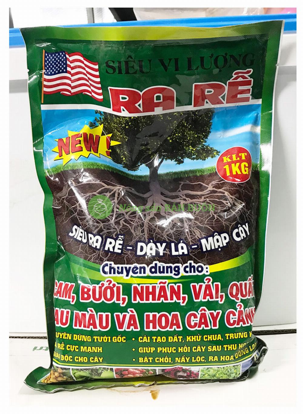 Phân bón lá vinagreen 01 siêu ra rễ - dày lá - mập cây chuyên dùng cam, bưởi, nhãn, ... khối lượng: 1kg