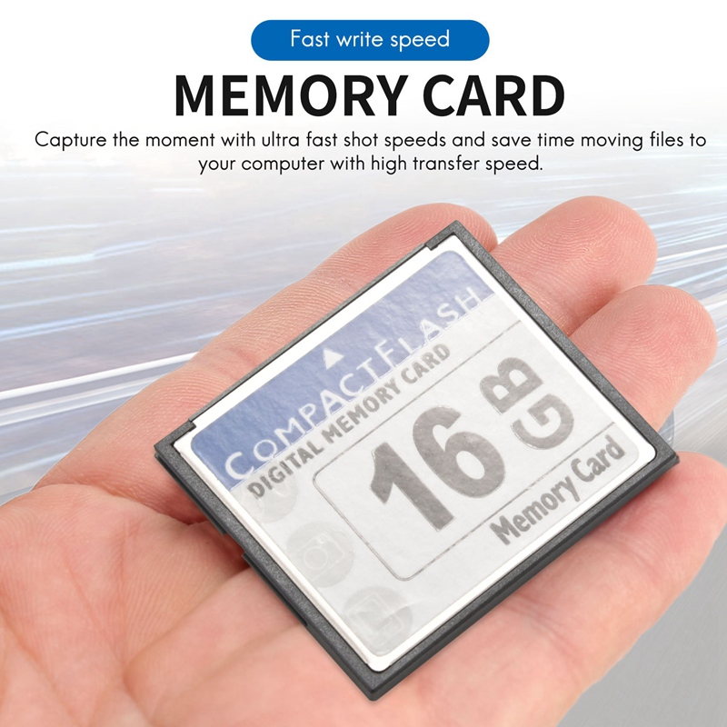 Professional 16GB Compact Flash Memory Card(White&Blue)