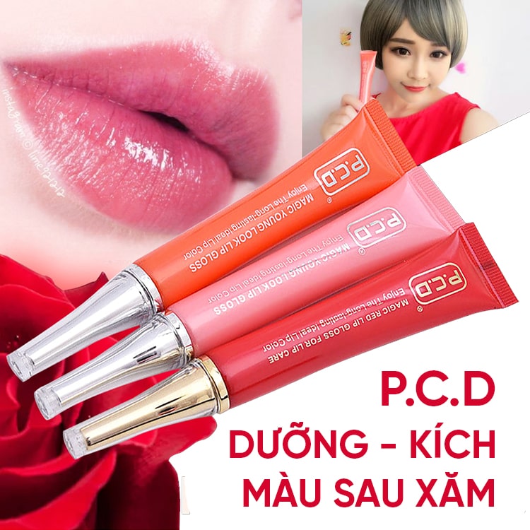 [Chuẩn Auth] Son Dưỡng PCD Kích Màu Sau Xăm