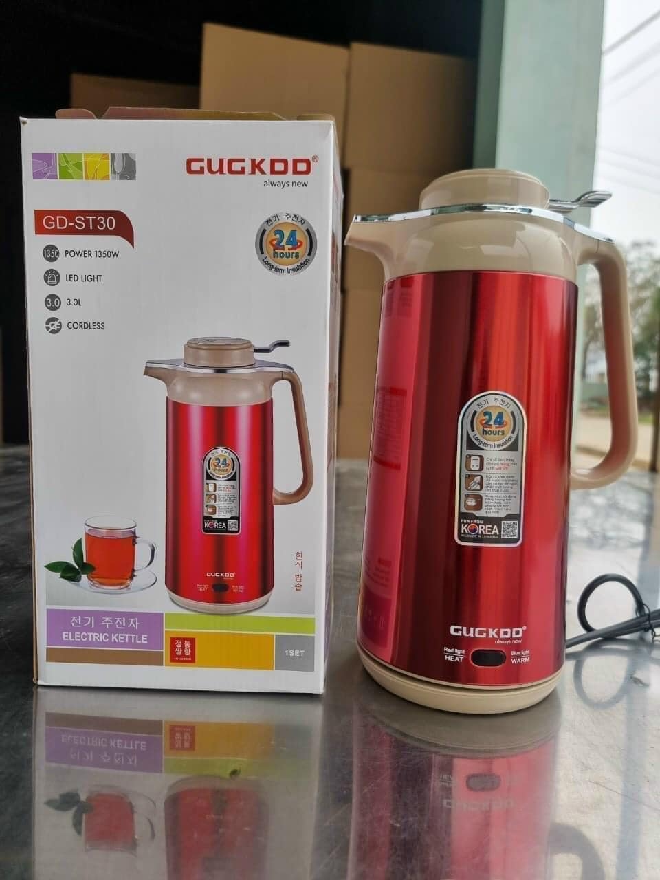 Ấm siêu tốc Cuckoo St30 . Loại 2 trong 1 [giao màu ngẫu nhiên]