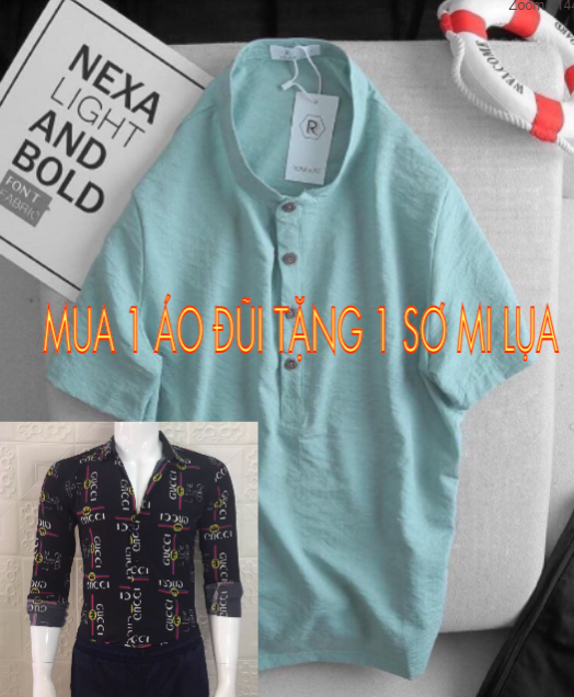 [HCM]( MUA 1 TẶNG 1) ÁO SƠ MI NAM ĐŨI CAO CẤP- TẶNG 1 ÁO SƠ MI LỤA