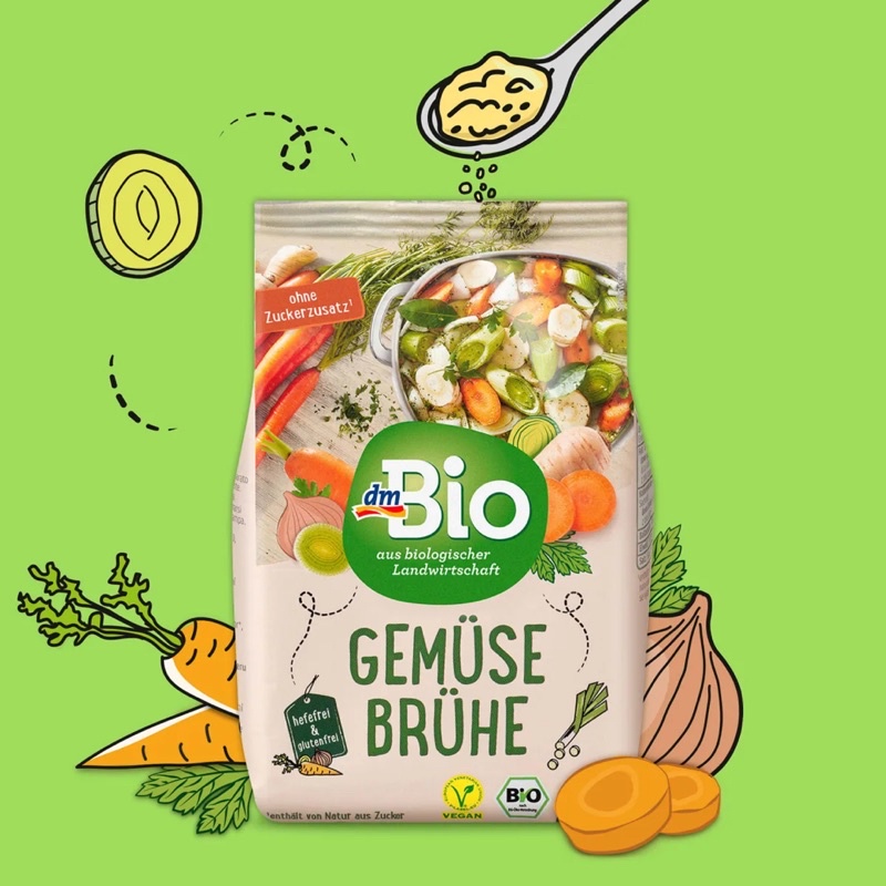 Bột nêm thuần chay rau củ thảo mộc hữu cơ 290gr - dmBio