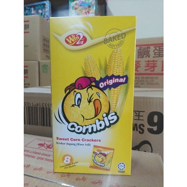 Bánh cracker Bắp Win2 hộp giấy 160gr nhập khẩu
