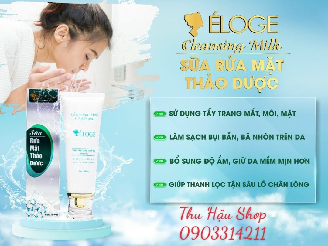 SỮA RỬA MẶT THẢO DƯỢC ÉLOGE 100 ML