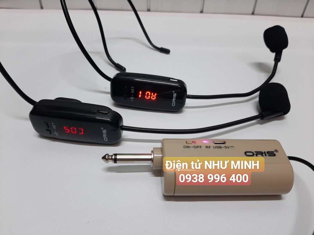 [HCM]Micro đeo tai không dây 2 người UHF ORIS 998