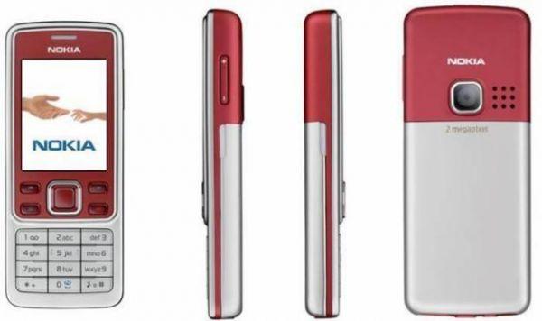 Điện thoại 6300 đỏ bạc
