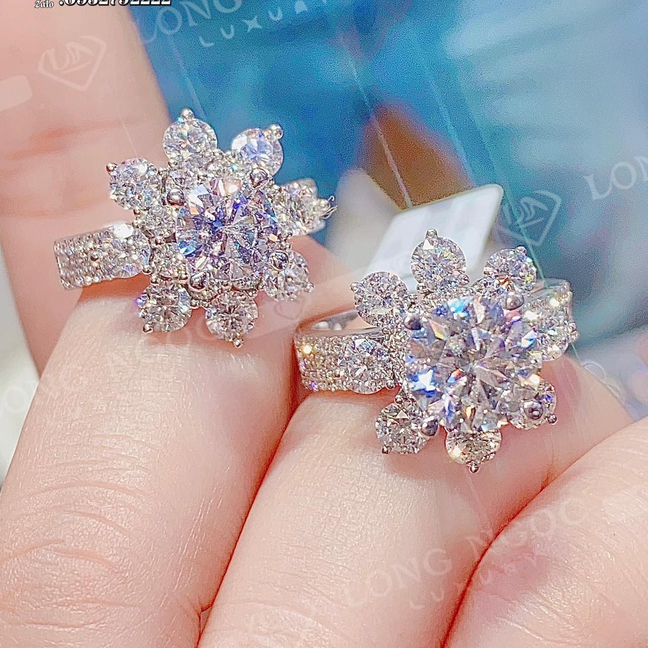 Beautiful women rings silver crystal ring fashion women rings luxury diamond ring Korean diamond white gold ring-jewelry Gado n088 non-black guaranteed