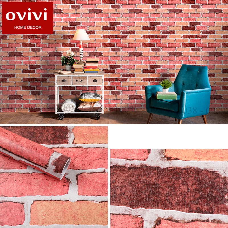 Giấy dán tường giả xi măng cuộn 10m - 10m decal dán tường giả xi măng có keo sẵn