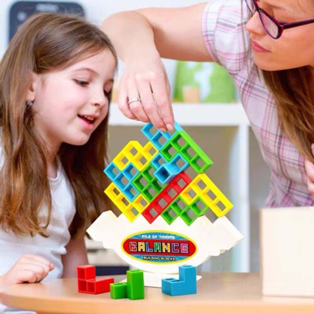 [On Sale] HOT Tetra Tower Game Stacking Blocks Balance Puzzle Assembly Bricks gift