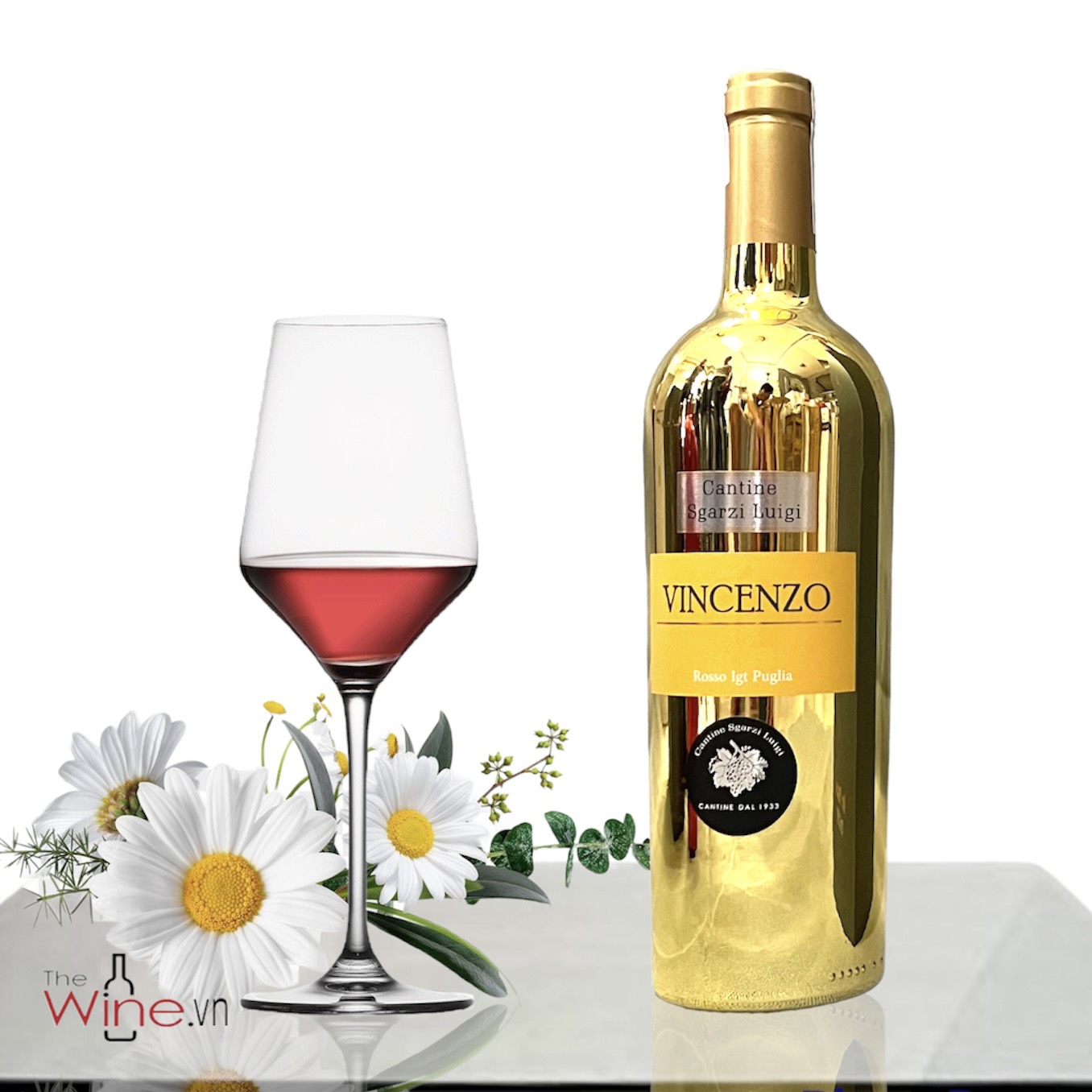 Vang đỏ nhập khẩu Ý VINCENZO 14% - vang chát